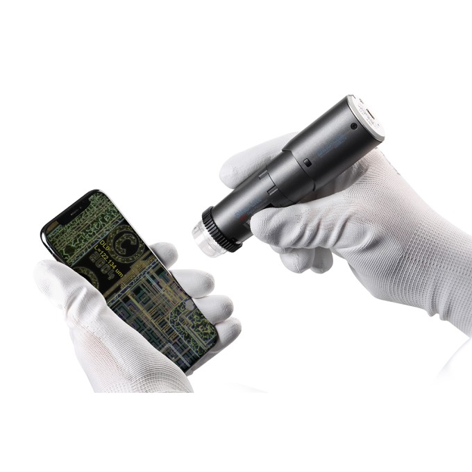 Microscop Wireless si USB cu Filtru reglabil de polarizare si control flexibil al iluminarii